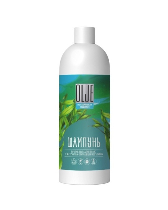 OLJE / Натуральный шампунь против выпадения волос с экстрактом концентрата спирулины и кератина 1000 мл в Нижнем Тагиле