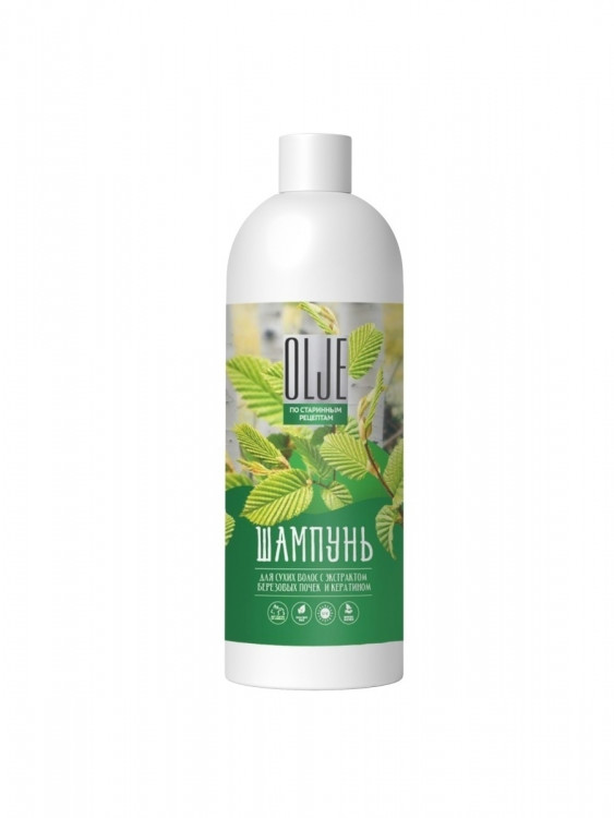 OLJE Натуральный шампунь для сухих волос с экстрактом березовых почек и кератином 1000 мл в Нижнем Тагиле