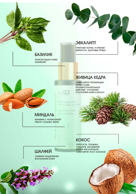 Натуральное масло для волос NovaNature oil for revival hair 30 herbs Dctr.Go Healing Systems 110 мл в Нижнем Тагиле